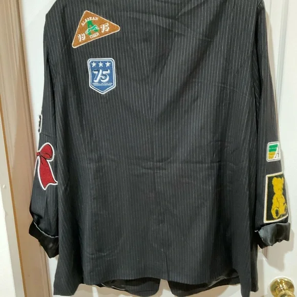 β¨ NWT AKIRA PATCHWORK BLAZER | STATEMENT STREET STYLE π₯ - Picture 4 of 10